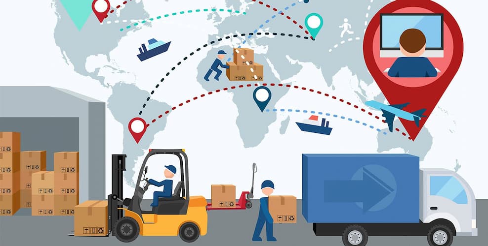 Ngành Logistics và quản lý chuỗi cung ứng liên quan đến quá trình sản xuất và kinh doanh (ảnh: internet) 
